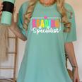 Reading Specialist Back To School Reading Teacher Women's Comfort Colors T-Shirt Chalky Mint Reading Specialist Back To School Reading Teacher Women's Comfort Colors T-Shirt Chalky Mint
