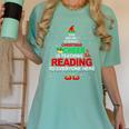 Reading Teacher Christmas Shirt Elf Christmas Cheer For Men Women Women's Comfort Colors T-Shirt Chalky Mint