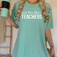 Real Men Marry Teachers Women's Comfort Colors T-Shirt Chalky Mint Real Men Marry Teachers Women's Comfort Colors T-Shirt Chalky Mint