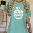 Real Superheroes Wear No Capes Teacher Design Teach Women's Comfort Colors T-Shirt Chalky Mint Real Superheroes Wear No Capes Teacher Design Teach Women's Comfort Colors T-Shirt Chalky Mint