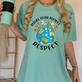 Reduce Reuse Recycle Respect Earth Day Teacher Girl Women Women's Comfort Colors T-Shirt Chalky Mint
