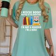 I Rescue Books Trapped In The Bookstore Book Teacher For Men Women Women's Comfort Colors T-Shirt Chalky Mint