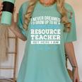 Resource Teacher Tshirt Men Women Women's Comfort Colors T-Shirt Chalky Mint