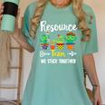 Resource Team Cactus Crew Resource Teacher Squad Women's Comfort Colors T-Shirt Chalky Mint