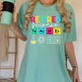 Retired Science Teacher Periodic Table Teacher Life Women's Comfort Colors T-Shirt Chalky Mint