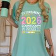 Retirement Class Of 2026 Teacher Countdown Loading Teacher Women's Comfort Colors T-Shirt Chalky Mint