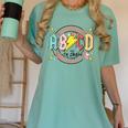 Retro ABCD Transitional Kindergarten Teacher Tour TK Teacher Women's Comfort Colors T-Shirt Chalky Mint Retro ABCD Transitional Kindergarten Teacher Tour TK Teacher Women's Comfort Colors T-Shirt Chalky Mint