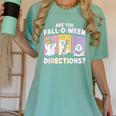 Retro Are You Fall O Ween Directions Teacher Halloween Ghost Women's Comfort Colors T-Shirt Chalky Mint Retro Are You Fall O Ween Directions Teacher Halloween Ghost Women's Comfort Colors T-Shirt Chalky Mint