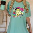 Retro First Grade Teacher Disco Ball Coquette Back To School Women's Comfort Colors T-Shirt Chalky Mint Retro First Grade Teacher Disco Ball Coquette Back To School Women's Comfort Colors T-Shirt Chalky Mint