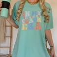 Retro Groovy In My Instructional Coach Era Teacher Women's Comfort Colors T-Shirt Chalky Mint Retro Groovy In My Instructional Coach Era Teacher Women's Comfort Colors T-Shirt Chalky Mint