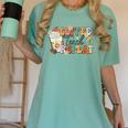 Retro Grovvy Coffee Teach Repeat Teacher Women's Comfort Colors T-Shirt Chalky Mint