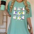 Retro Halloween Science Teacher Ghost Laboratory Teacher Women's Comfort Colors T-Shirt Chalky Mint Retro Halloween Science Teacher Ghost Laboratory Teacher Women's Comfort Colors T-Shirt Chalky Mint