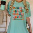 Retro PE Teacher What Are We Doing Today School Coach Women Women's Comfort Colors T-Shirt Chalky Mint Retro PE Teacher What Are We Doing Today School Coach Women Women's Comfort Colors T-Shirt Chalky Mint
