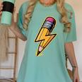 Retro Pencil Pencil Back To School Teacher Student Women's Comfort Colors T-Shirt Chalky Mint