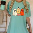 Retro Pencil Ghost Boo Spooky Teacher Halloween Costume Women's Comfort Colors T-Shirt Chalky Mint Retro Pencil Ghost Boo Spooky Teacher Halloween Costume Women's Comfort Colors T-Shirt Chalky Mint