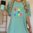 Retro Play Is Learning Teacher Back To School Women's Comfort Colors T-Shirt Chalky Mint