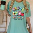 Retro Proud To Teach Multilingual Learners English Teacher Women's Comfort Colors T-Shirt Chalky Mint Retro Proud To Teach Multilingual Learners English Teacher Women's Comfort Colors T-Shirt Chalky Mint