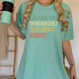 Retro Scientist Warning May Talk About Science Teacher Women's Comfort Colors T-Shirt Chalky Mint