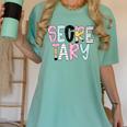 Retro Secretary Back To School Teacher Appreciation Women's Comfort Colors T-Shirt Chalky Mint Retro Secretary Back To School Teacher Appreciation Women's Comfort Colors T-Shirt Chalky Mint