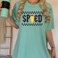 Retro SPED Teacher Pencil Lightning Bolt Back To School Women's Comfort Colors T-Shirt Chalky Mint Retro SPED Teacher Pencil Lightning Bolt Back To School Women's Comfort Colors T-Shirt Chalky Mint