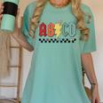 Rock Abcd Back To School Abcd Preschool Teacher Appreciation Women's Comfort Colors T-Shirt Chalky Mint Rock Abcd Back To School Abcd Preschool Teacher Appreciation Women's Comfort Colors T-Shirt Chalky Mint