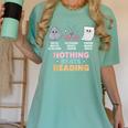 Rock Paper Scissors Teacher Librarian Nothing Beats Reading Women's Comfort Colors T-Shirt Chalky Mint