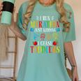 I Run Marathon Just Kidding I Chase Toddlers Teacher Women's Comfort Colors T-Shirt Chalky Mint