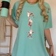 Santa Yoga Poses For Yogi Teacher Christmas Yoga Poses Women's Comfort Colors T-Shirt Chalky Mint Santa Yoga Poses For Yogi Teacher Christmas Yoga Poses Women's Comfort Colors T-Shirt Chalky Mint