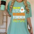 This Is My Scary Reading Teacher Costume Halloween School Women's Comfort Colors T-Shirt Chalky Mint This Is My Scary Reading Teacher Costume Halloween School Women's Comfort Colors T-Shirt Chalky Mint