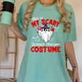 This Is My Scary Science Teacher Costume Ghost Halloween Women's Comfort Colors T-Shirt Chalky Mint This Is My Scary Science Teacher Costume Ghost Halloween Women's Comfort Colors T-Shirt Chalky Mint