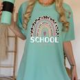 School Psych Teacher School Psychologist Leopard Rainbow Women's Comfort Colors T-Shirt Chalky Mint School Psych Teacher School Psychologist Leopard Rainbow Women's Comfort Colors T-Shirt Chalky Mint