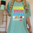 School Social Worker Teacher Caseworker Public Servant LSW Women's Comfort Colors T-Shirt Chalky Mint School Social Worker Teacher Caseworker Public Servant LSW Women's Comfort Colors T-Shirt Chalky Mint