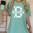 School Spirit Mascot Bobcats Back To School Teacher Student Women's Comfort Colors T-Shirt Chalky Mint School Spirit Mascot Bobcats Back To School Teacher Student Women's Comfort Colors T-Shirt Chalky Mint