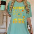 Science Like Magic But Real Nerdy Teacher Women's Comfort Colors T-Shirt Chalky Mint