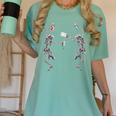 Science Teacher Dancing Skeleton Halloween Chemist Scientist Women's Comfort Colors T-Shirt Chalky Mint
