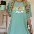 Science Teacher Tie Dye Science Teaching Back To School Women's Comfort Colors T-Shirt Chalky Mint