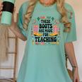 These Boots Are Made Teaching Western Cowboy Teacher Women's Comfort Colors T-Shirt Chalky Mint