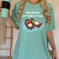 Sea Otter Book Reading Shirt For Bookworm Teachers Women's Comfort Colors T-Shirt Chalky Mint Sea Otter Book Reading Shirt For Bookworm Teachers Women's Comfort Colors T-Shirt Chalky Mint