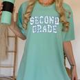 Second Grade Floral Blue Back To School 2nd Grade Teacher Women's Comfort Colors T-Shirt Chalky Mint Second Grade Floral Blue Back To School 2nd Grade Teacher Women's Comfort Colors T-Shirt Chalky Mint