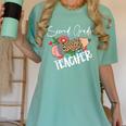 Second Grade Teacher Leopard Pencil 2nd Grade Women Teacher Women's Comfort Colors T-Shirt Chalky Mint Second Grade Teacher Leopard Pencil 2nd Grade Women Teacher Women's Comfort Colors T-Shirt Chalky Mint