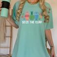 Seize The Clay Pottery Teacher Ceramics Potter Maker Women's Comfort Colors T-Shirt Chalky Mint