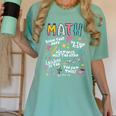 Show Your Work Math Teacher First Day Back To School Women's Comfort Colors T-Shirt Chalky Mint Show Your Work Math Teacher First Day Back To School Women's Comfort Colors T-Shirt Chalky Mint
