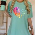 Sign Language Heart ASL For Deaf Teacher Women's Comfort Colors T-Shirt Chalky Mint Sign Language Heart ASL For Deaf Teacher Women's Comfort Colors T-Shirt Chalky Mint