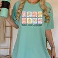 Basic Sign Language Speech Pathology Aac Sped Teacher Women's Comfort Colors T-Shirt Chalky Mint