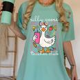 Silly Goose Teacher Club Animal Lover Groovy Teacher Women's Comfort Colors T-Shirt Chalky Mint