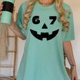Six Seven Halloween Costume For Students Teachers 6 7 Women's Comfort Colors T-Shirt Chalky Mint