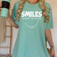 Smile Smiles Change The World Teacher T-Shirt Happy T-Shirt Women's Comfort Colors T-Shirt Chalky Mint Smile Smiles Change The World Teacher T-Shirt Happy T-Shirt Women's Comfort Colors T-Shirt Chalky Mint