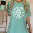Snow Day Supporter Teacher Student Winter Snowflake Women's Comfort Colors T-Shirt Chalky Mint Snow Day Supporter Teacher Student Winter Snowflake Women's Comfort Colors T-Shirt Chalky Mint