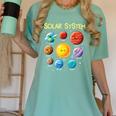 Solar System Cute Face Planets Space Science Teacher School Women's Comfort Colors T-Shirt Chalky Mint Solar System Cute Face Planets Space Science Teacher School Women's Comfort Colors T-Shirt Chalky Mint