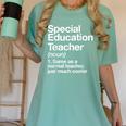 Special Education Teacher Definition Back To School Women's Comfort Colors T-Shirt Chalky Mint Special Education Teacher Definition Back To School Women's Comfort Colors T-Shirt Chalky Mint